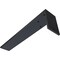 Ekena Millwork Hidden Support Steel Heavy Duty Bracket w/ Back Plate, Powder Coated Black 2 1/2"W x 16"D x 4"H BKTM02X16X04HBPBL - alternate 9
